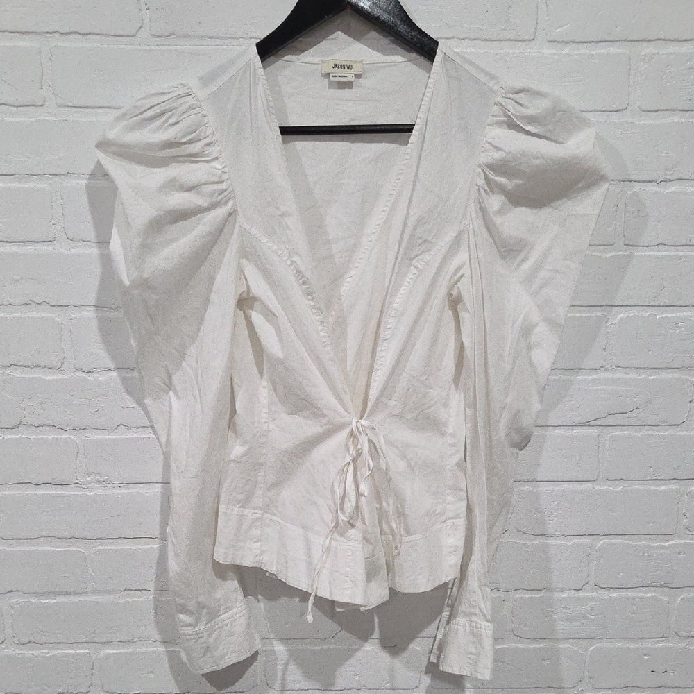 Jason Wu White Puff Sleeve Blouse